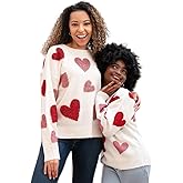 Blizzard Bay womens Mommy and Me Valentine's Day Crew Neck Sweater