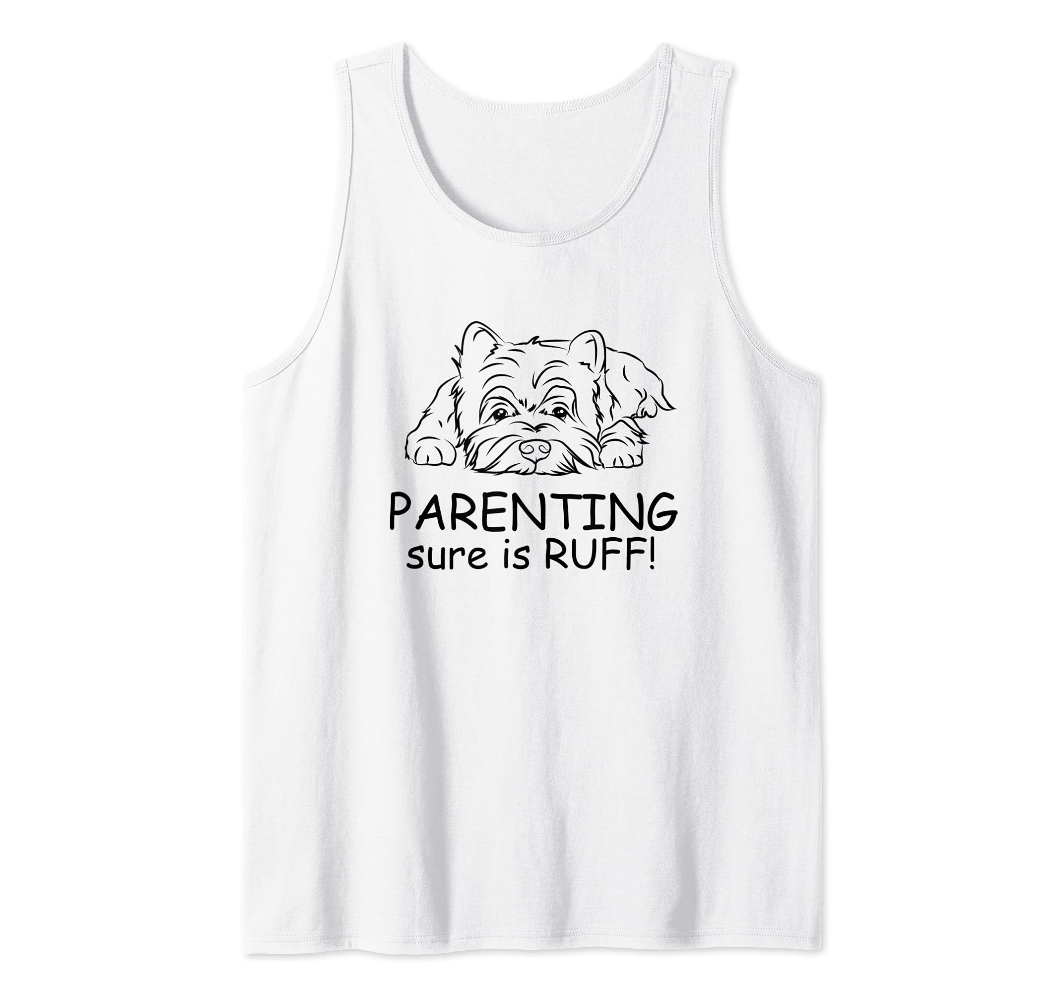 Westie Dog Love-r Cute Funny Dog Mom Tank Top