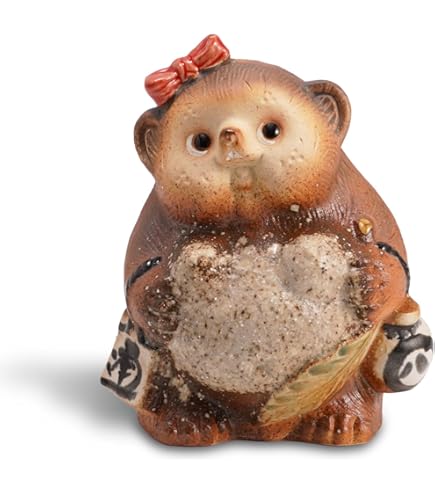 Amazon.com: Shigaraki Pottery Japan Raccoon Dog Daifuku Tanuki