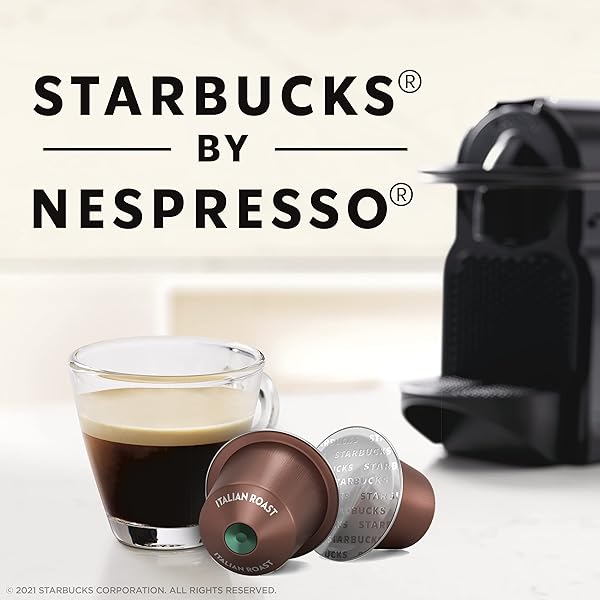 STARBUCKS BY NESPRESSO ORIGINAL LINE DARK ROAST ITALIAN ROAST COFFEE, 10-COUNT ESPRESSO PODS