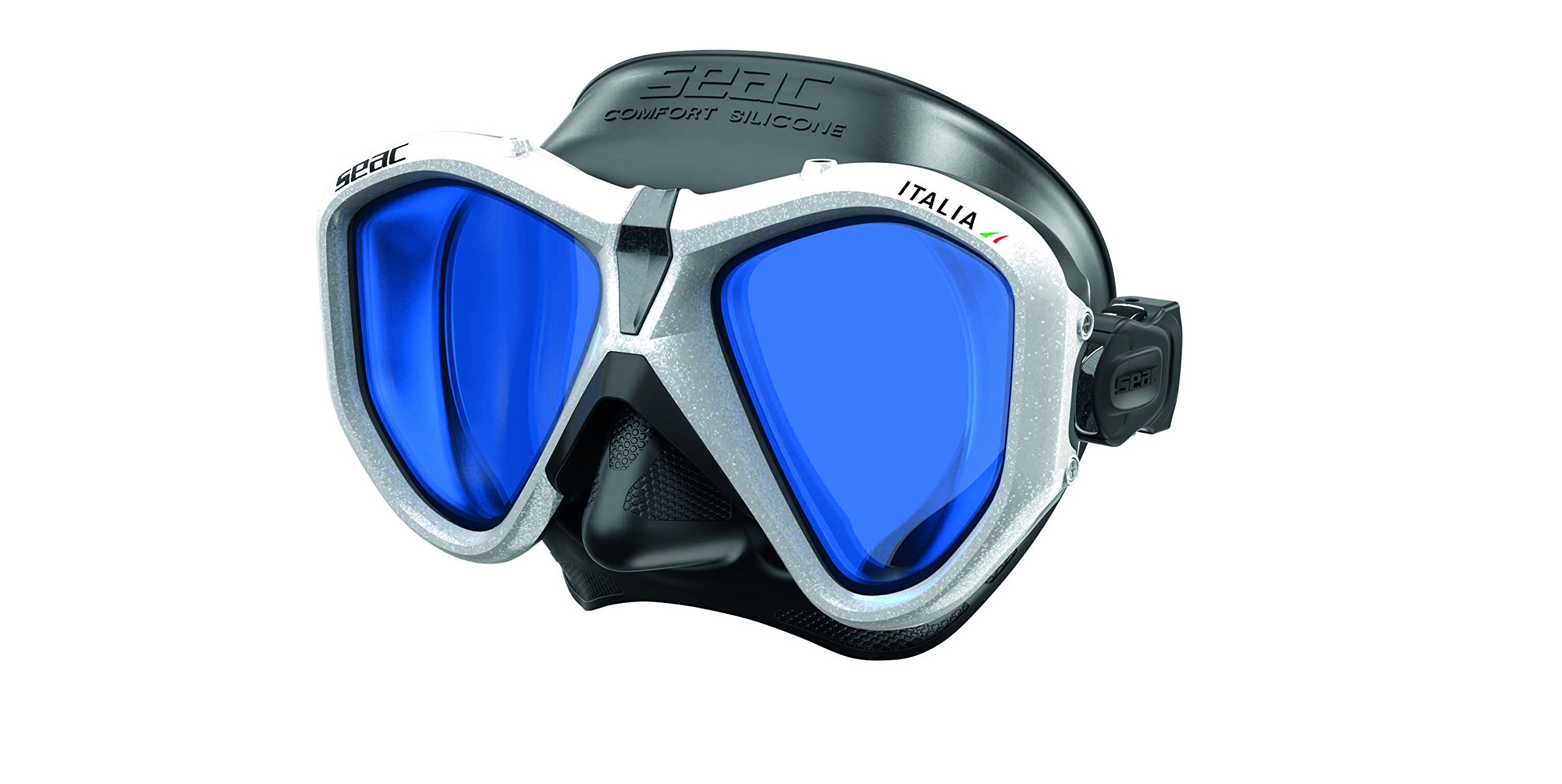 SEAC Unisex's Italia, Mask for Professional and Recreational Diving and Snorkeling