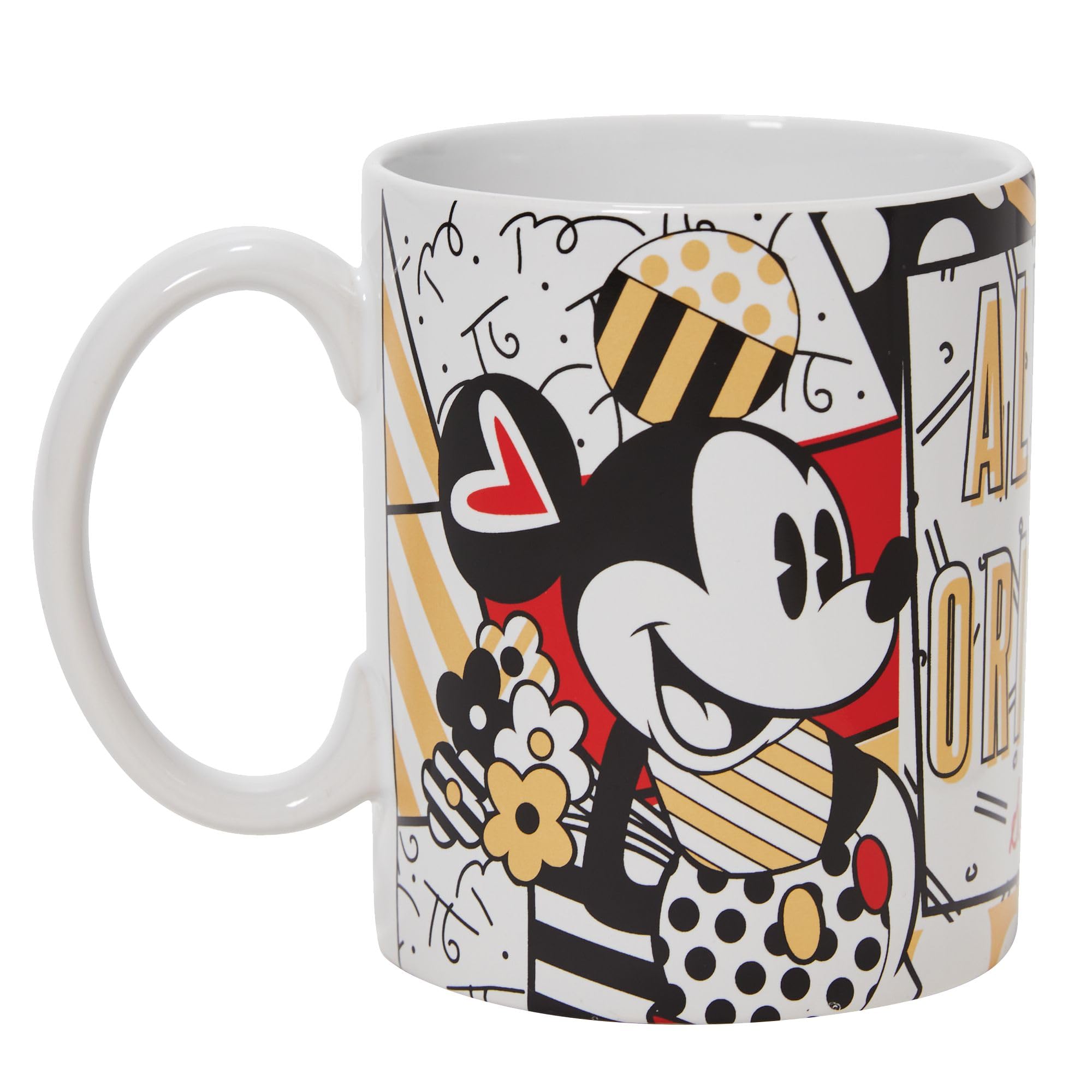 Enesco Romero Britto Midas Mickey & Minnie Mug Mug