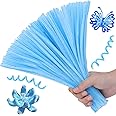 Hssugi Pipe Cleaners, 100PCS Christmas Pipe Cleaners Craft Supplies, Light Blue Pipe Cleaners Bulk Fuzzy Sticks for DIY Art and Craft Projects Home Decoration