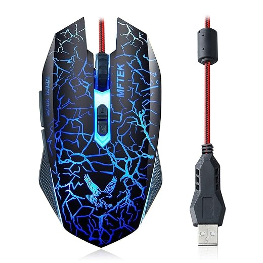 LED Backlit Wired Gaming Mouse