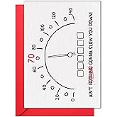 HOMEVAGE Funny 70th Birthday Card, Happy Decoration Gift on 70 Year Old Birthday for Him, Her, Men, Women - Humor Card, Folded 5x7inch with Red Envelope