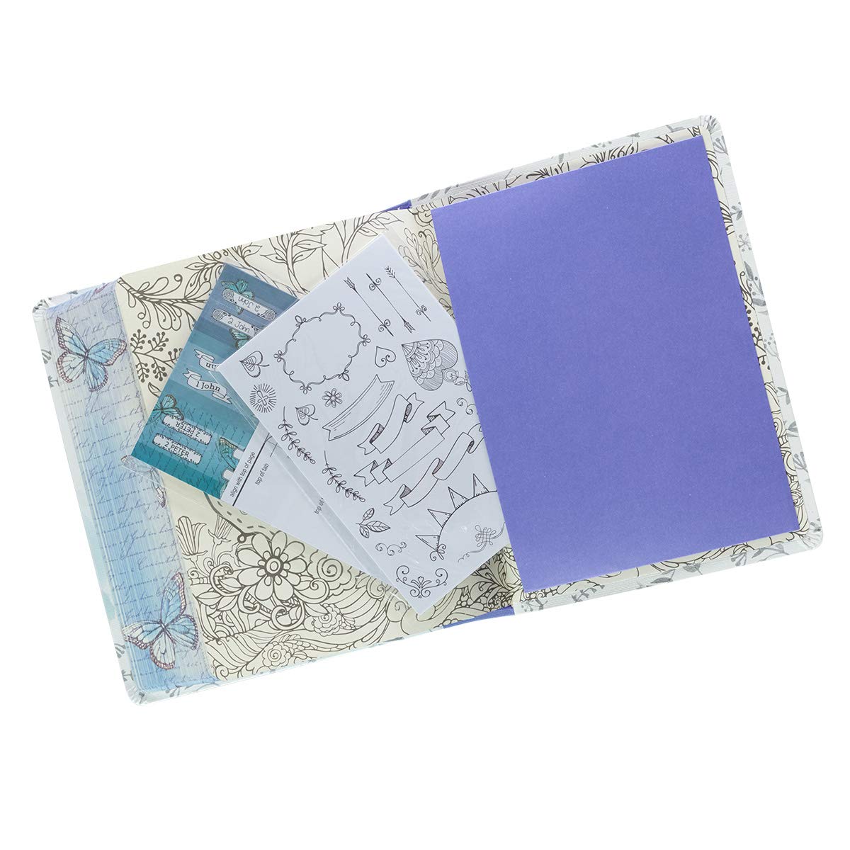 KJV Holy Bible, My Promise Bible, Faux Leather Flexcover w/Bible Tabs, Coloring Stickers, Ribbon Markers, King James Version, Purple Butterfly Floral (KJV Promise Editions) KJV Holy Bible, My Promise Bible, Faux Leather Flexcover w/Bible Tabs, Coloring Stickers, Ribbon Markers, King James Version, Purple Butterfly Floral (KJV Promise Editions) Imitation Leather