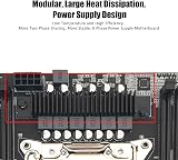 PUSOKEI LGA 2011-3 Motherboard DDR4 Dual Channel M.2 NVMe SATA NGFF Gigabit NIC view 5
