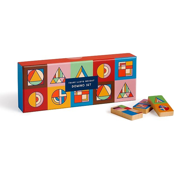 Amazon.com: Galison Frank Lloyd Wright Domino Set – 28 Double