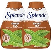 SPLENDA Liquid Water Enhancer Drops, Sugar Free, Zero Calorie, Natural Flavor, Concentrated Drink Mix, 3.11 Fl Oz Each Bottle (Sweet Tea, 2 Pack)