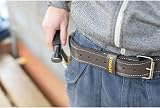 STANLEY Leather Tool Belt STST1-80119 Dark Brown Adjustable Roller Buckle 30-46 view 5