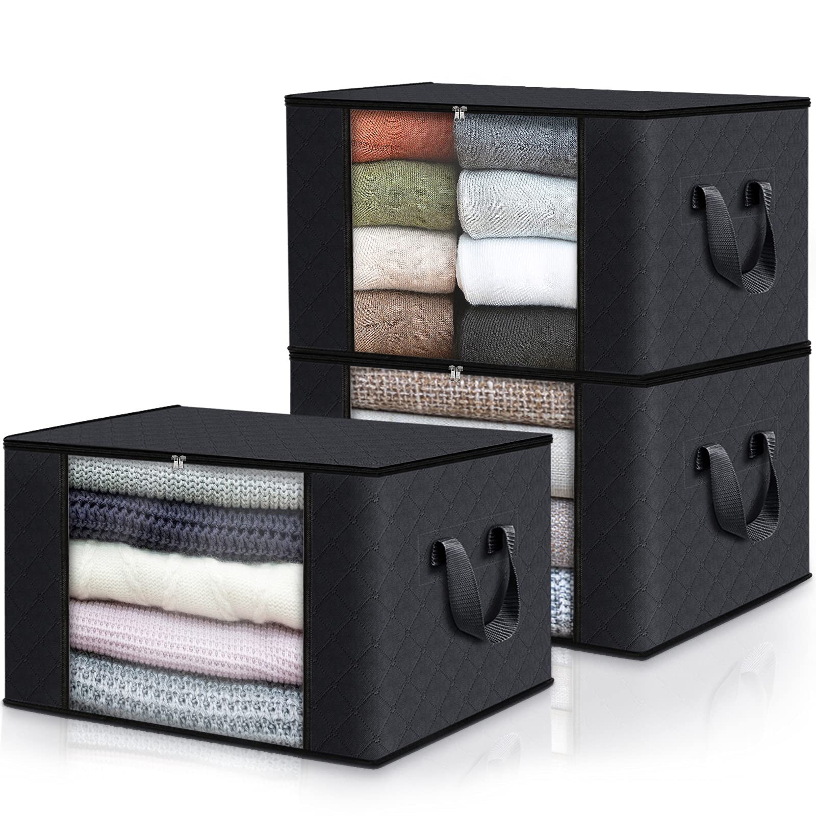 Fab totes 3-Pack Clothes Storage, Foldable Blanket