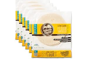 La Tortilla Factory Low Carb Flour Tortillas, Soft Taco Size, 8-Count, 6 Packages