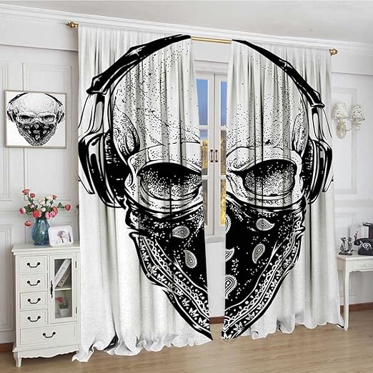 Amazon Com Youpinnong Grunge Room Darkening Wide Curtains Gothic