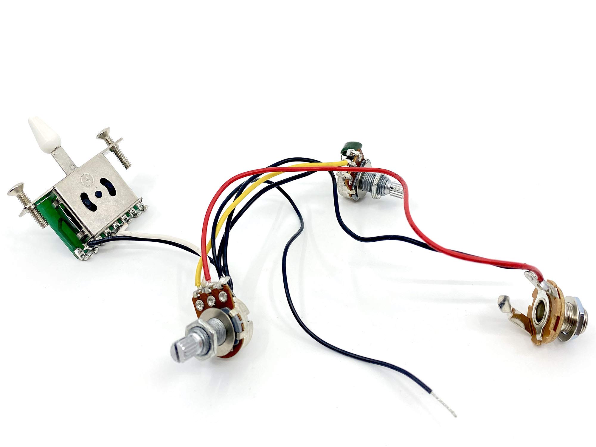 Wiring Harness for Telecaster- 1 Volume, 1 Tone, 3-Way Lever Switch & Jack for Tele Guitars