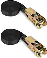 QWORK 2 Piece Ratchet Tie Down Straps 6M x 25mm Heavy Duty view 7