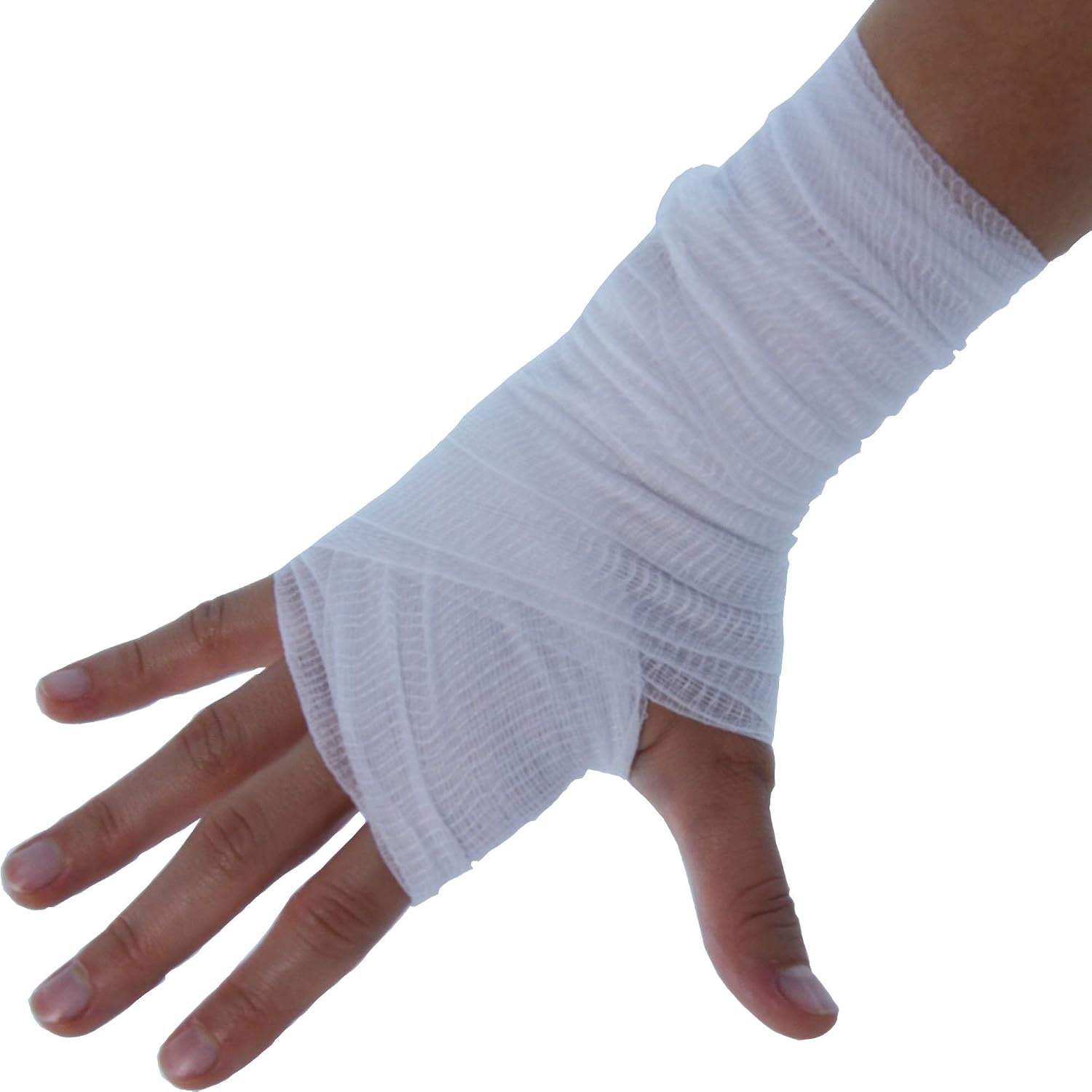 JFA Medical Conforming Bandage, Gauze Bandage Roll 7.5cm x 4m - Pack of 12, 7.5cm x 4m (12 count) - Image 3