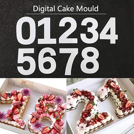 Cake Mould Diy Baking 0 8 Number Cake Mold Letter Love Heart Shape Cake Mould Cutting Template For Birthday Wedding Anniversary 22cm 12inch 0 8inch