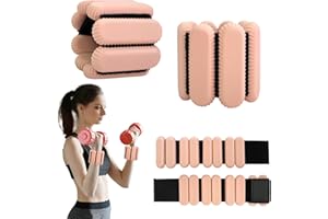 OIZENHIO Wrist Ankle Weights for Women, Leg & Arm Weights Set of 2(1LB Each), Adjustable Wrist Weighted Bracelet for Home, Gym Workout, Running, Yoga, Exercise, Strength Training