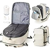 Lendolk Large Vacuum Backpack Travel with Pump, Waterproof Compression Backpack, Airback Personal Item Carry on Backpacks, Vacpack Compression Bags for Seal, Business Travel Backpacks for Women Men