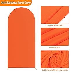 Wokceer 6FT Wedding Arch Cover Spandex Fitted