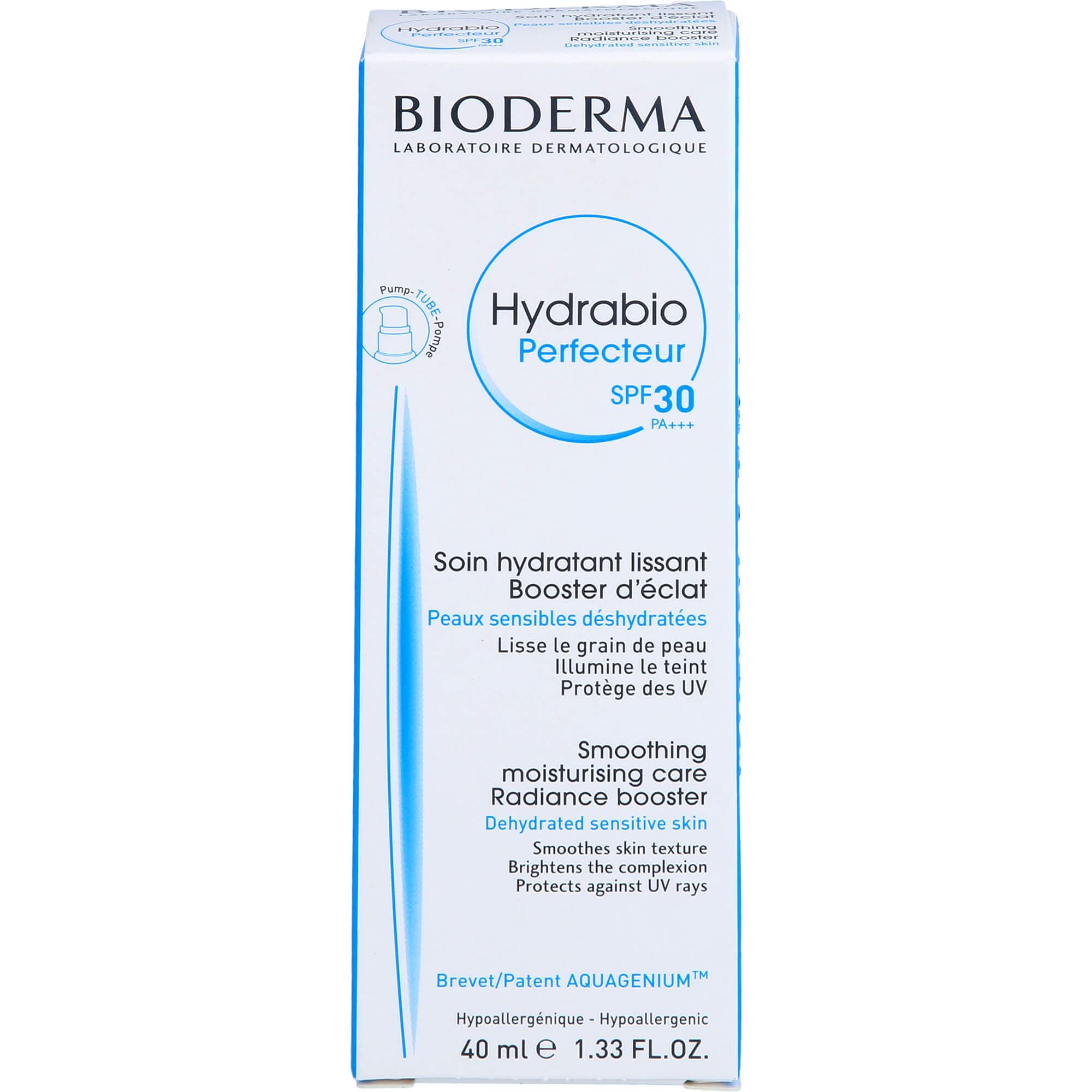 Bioderma Hydrabio Perfecteur Smoothing & Hydrating Daily Moisturiser for Dehydrated Skin with SPF 30 40ml
