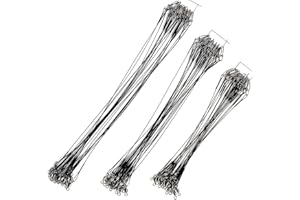 Scotank Fishing Leaders, Fish Line Stainless Steel Wire with Swivels Snap Connect Fishing Gear and Equipment Tackle Kit, for Lures Bait Rig Or Hooks, Fishing Gift