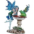 Pacific Giftware Enchanting Frog Gossip Fairy Collectible Decorative Statue 6.5H Amy Brown