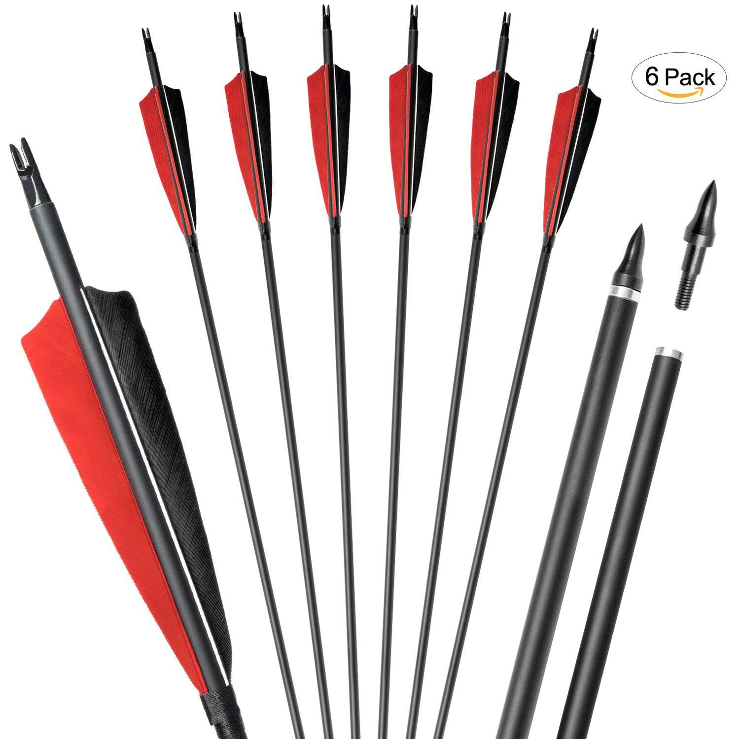 50pcs 3 Inch Right Wing Left Wing Shooting Arrow Feather Shield Natural Turkey Feather Archery