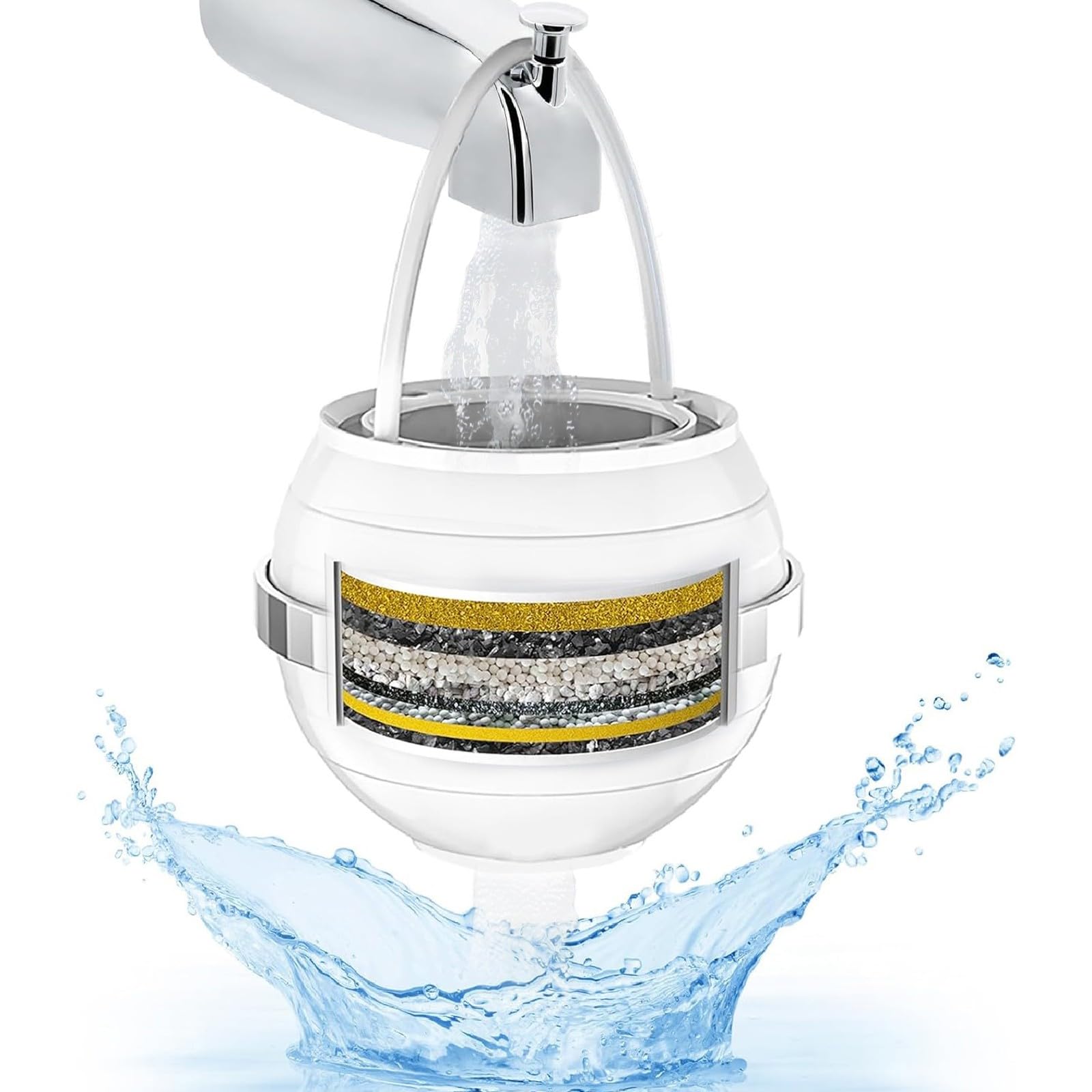 Photo 1 of Bath Filter for Tub - Kinder Filter for Bathtub - Bath Water Ball Filter for Tub Faucet to Remove Lead,Chlorine and Fluoride - Hard Water Softener to Improves Skin, Hair and Nails Condition