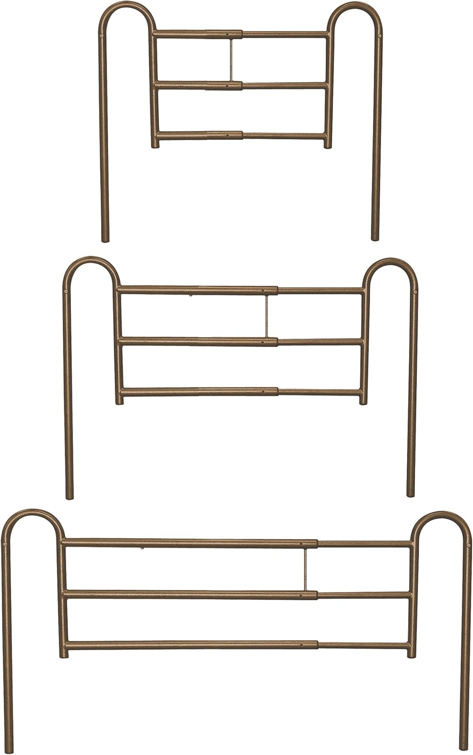 Drive Medical Home Bed Style Adjustable Length Bed Rails, Brown Vein: Health & Personal Care