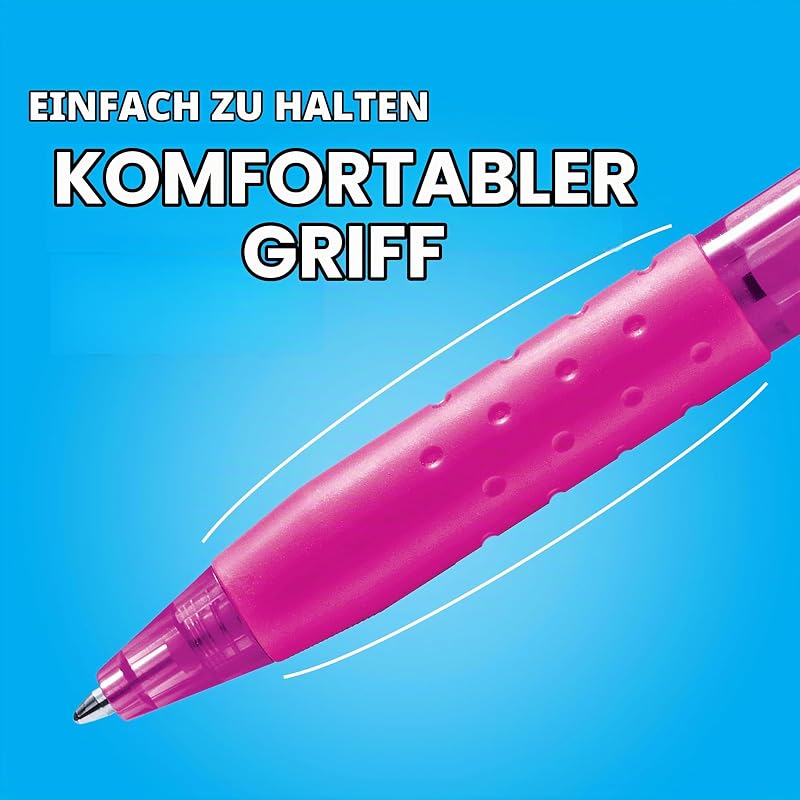 InkJoy 300RT Druckkugelschreiber | mittlere Spitze (1,0mm) | Schwarz | 12 Stück