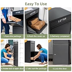 Package Delivery Boxes for Outside, Extra Large