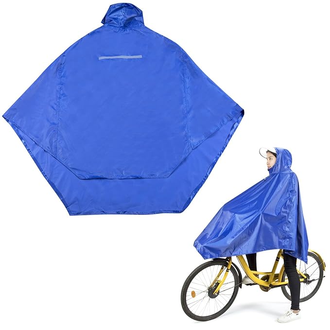 title=EFANTUR Poncho Impermeabile Mantella Pioggia Donna Uomo per Bici Moto, Hiking,