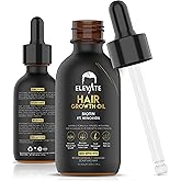 Elevate Hair Regrowth Treatment 5% Minoxidil Solution – Biotin Serum Hair Growth Oil for Men & Women - Thicker Fuller Stronger Hair - Stops Hair Loss & Thinning - Natural Hair Thickening Treatment 2oz