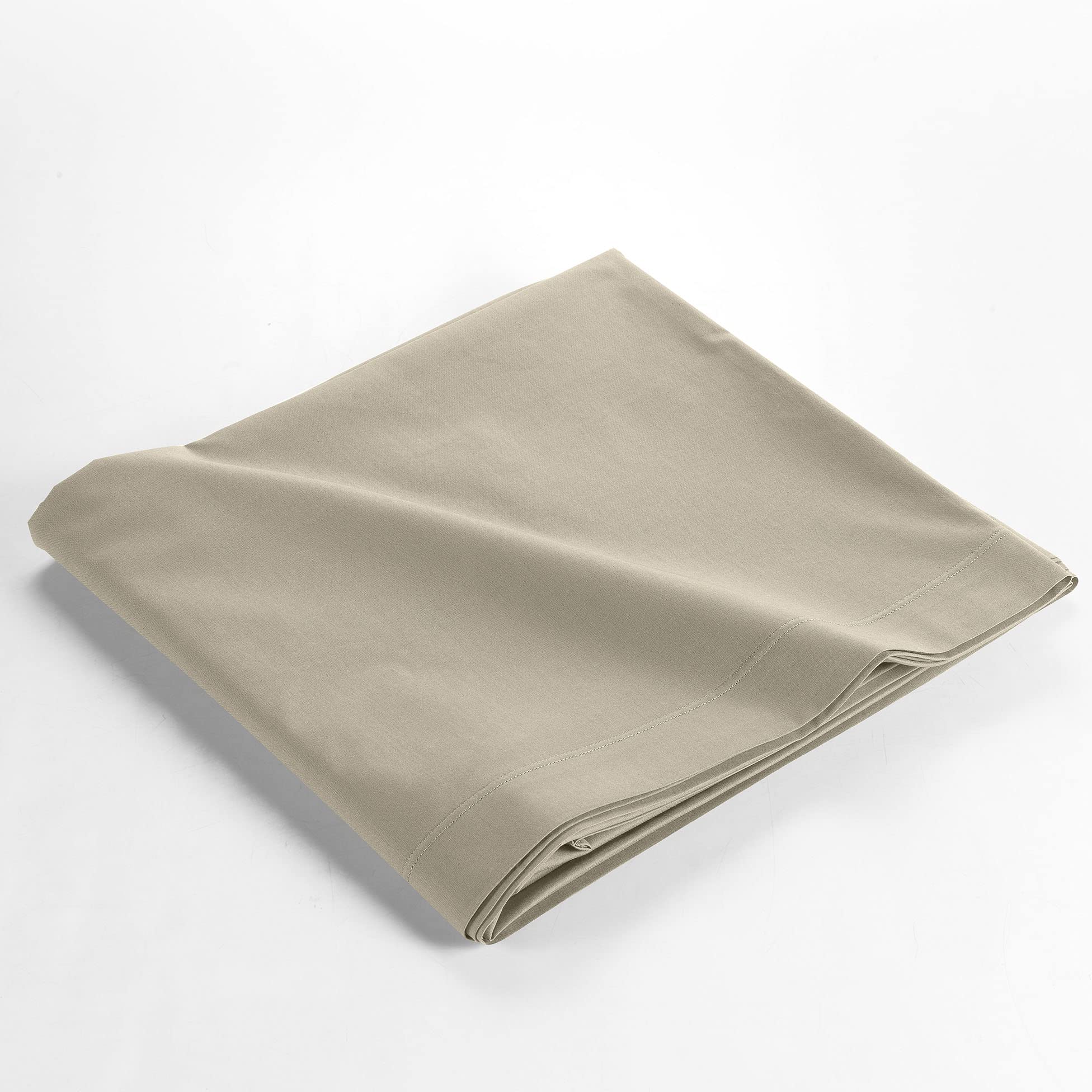 douceur d'intérieur Flat Sheet 180 x 290 cm 100% Organic Cotton Biolina Taupe