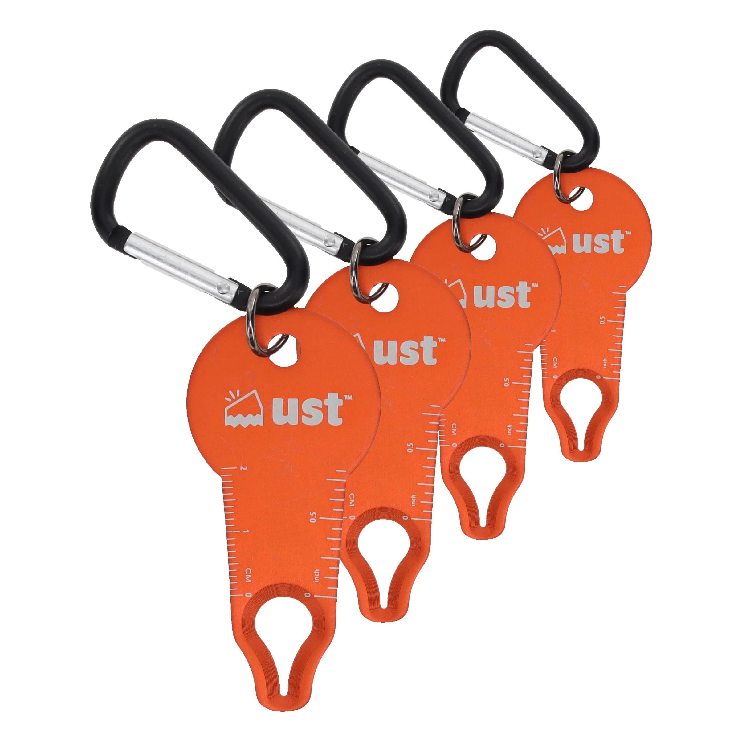 ust Tick Wrangler with Lightweight Design, Ruler and Carabiner for Tick Removal While Hiking, Camping, Backpacking or Outdoor Survival (Pack of 4) Image