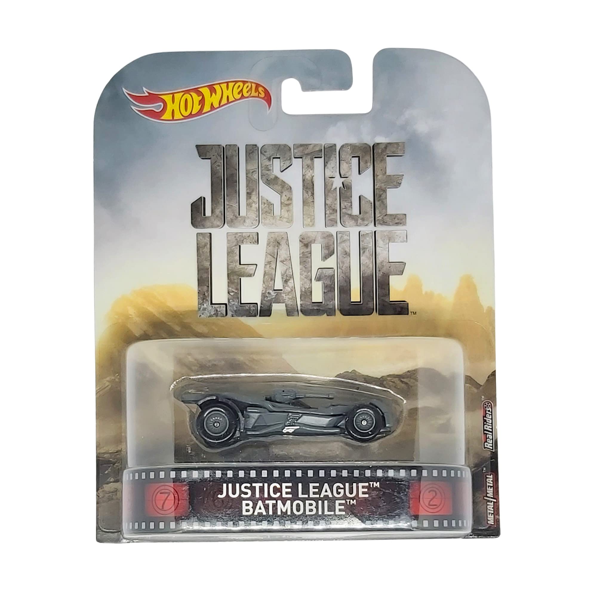 Hot Wheels JUSTICE LEAGUE Car Model BATMOBILE Batman - Scale 1:64 MATTEL DWJ80
