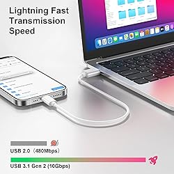 USB 3.2 Gen 2 iPhone 15 Car Carplay Cable, 6 FT USB