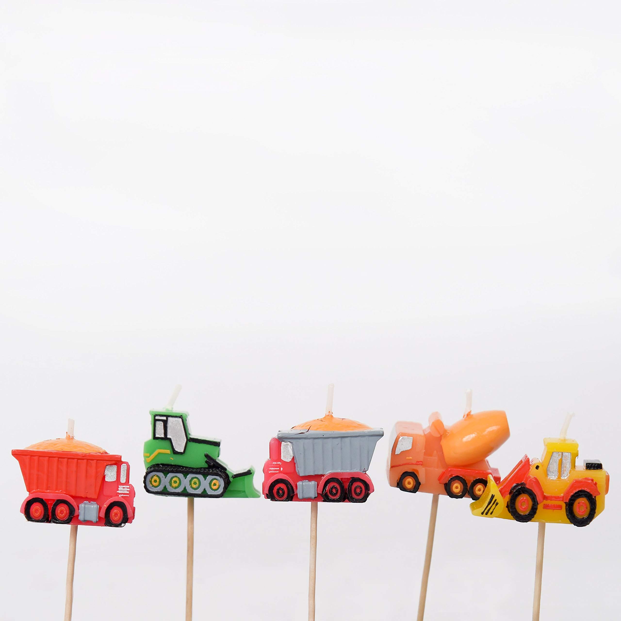 Smiling Faces Birthday Candles for Cake Topper Decoration Design Animals Pirate 1 30 40 50 21 Number Candle Easy to Use Perfect for Parties & Special Occasions – Construction