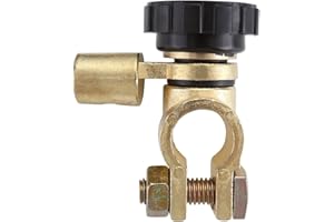 GraceMe Battery Master Disconnect Cut Off Switch 6V 12V 24V Negative Post Marine Boat Car Rv Vehicles Battery Saver (Top Post(6V / 12V)-360 Degree)-1