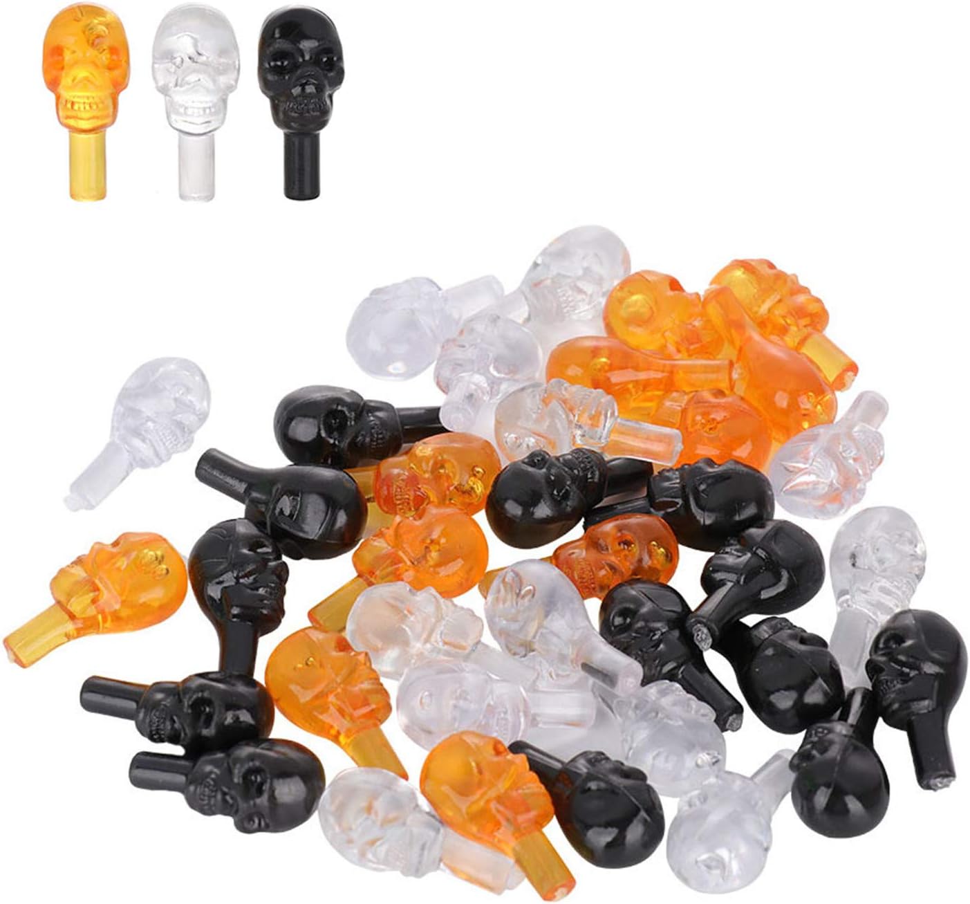 Amazon Com Ae Ceramic Christmas Tree Plastic Skull Head Decorative Christmas Tree With Lights Medium Twist Light Ornaments Replacement Tree Bulbs For A Ceramic Tree 50pcs Garden Outdoor