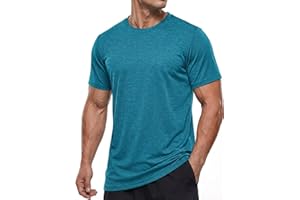 TACVASEN Men's Athletic T-Shirts Short Sleeve Quick Dry Lightweight Breathable Crew Neck Running Workout Gym Tops