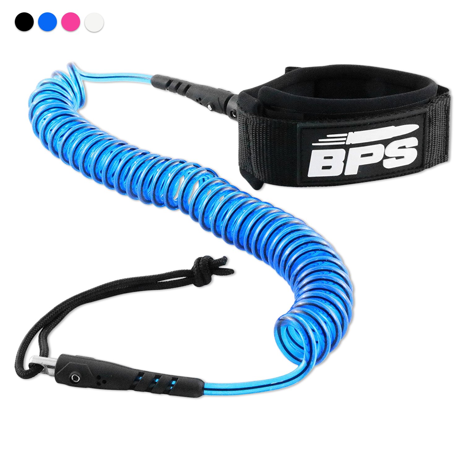 BPS New Zealand 'Storm' Ultralite Premium Surfboard Leash 10ft Coiled