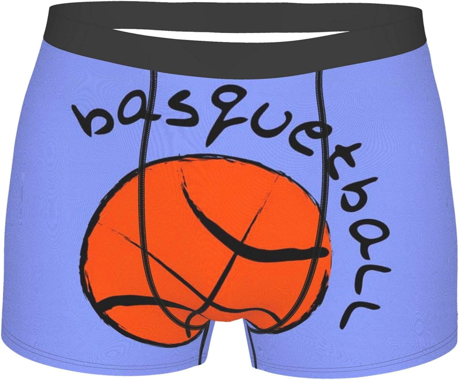 Behergy Men'S Boxer Briefs Colorful Basketball Comfortable Breathable
