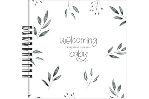 NUTS & BOLTS PAPER CO. Welcoming Baby Pregnancy Journal (Botanicals): A gender neutral nine-month journal to document every important pregnancy milestone