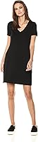 Daily Ritual Women's Jersey Short-Sleeve V-Neck T-Shirt Dress
