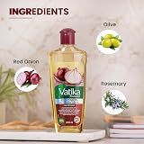 Vatika Naturals Red Onion Hair Oil 200ml Anti Hair Fall Rosemary Olive Growth view 2