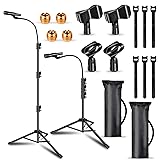 2 Pack Microphone Stand for Singing Mic Stand Boom