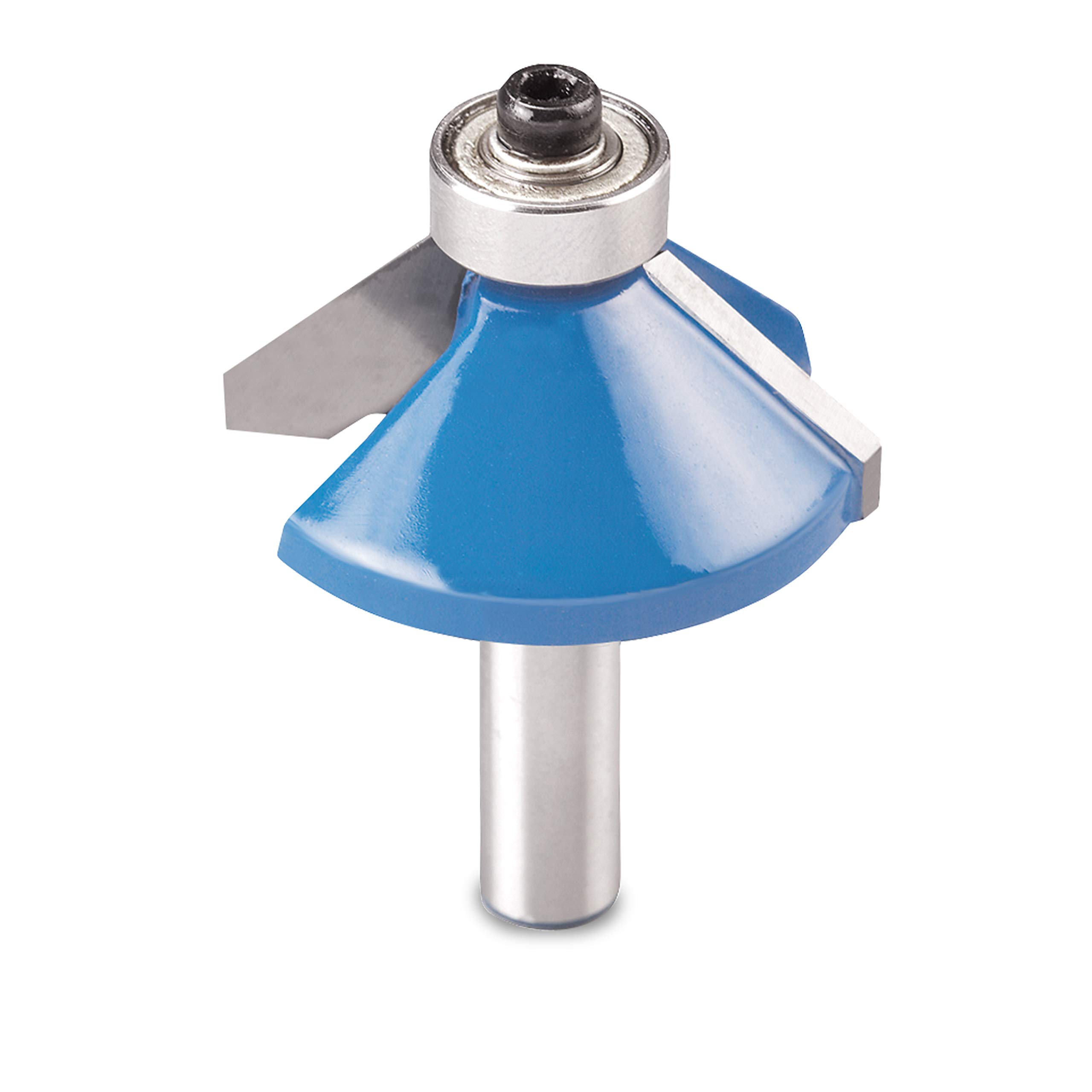 kwb Chamfer Milling Cutter Ø 35.5 Mm, Carbide-Tipped With Thrust Ball Bearing, Precise Clamping Shank and Optimised Cutting Geometry for An Exact Milling Pattern