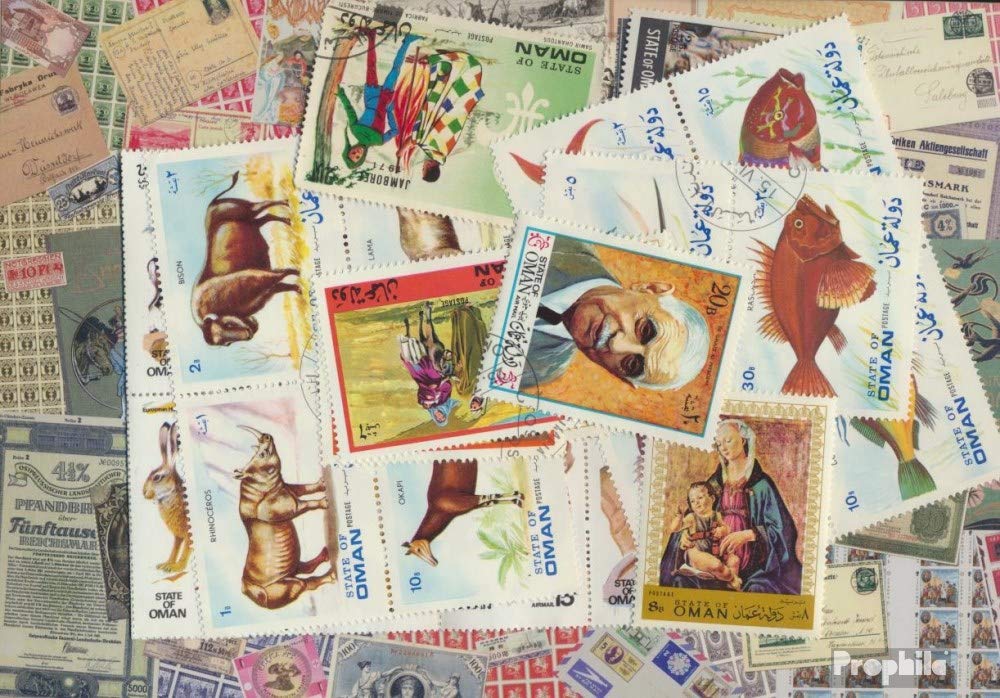 Prophila Collection Oman 25 various stamps (Stamps for collectors)
